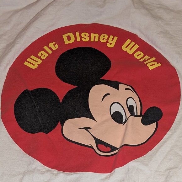 Disney Vans Mickey Mouse 50th WDW Classic Fit White T-Shirt Adult Size L Logo - Picture 3 of 5